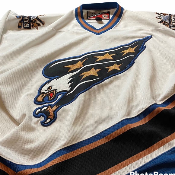 Vintage NHL Washington Capitals Jersey Mens XL White Pro Player 2001-2002 - Picture 2 of 12